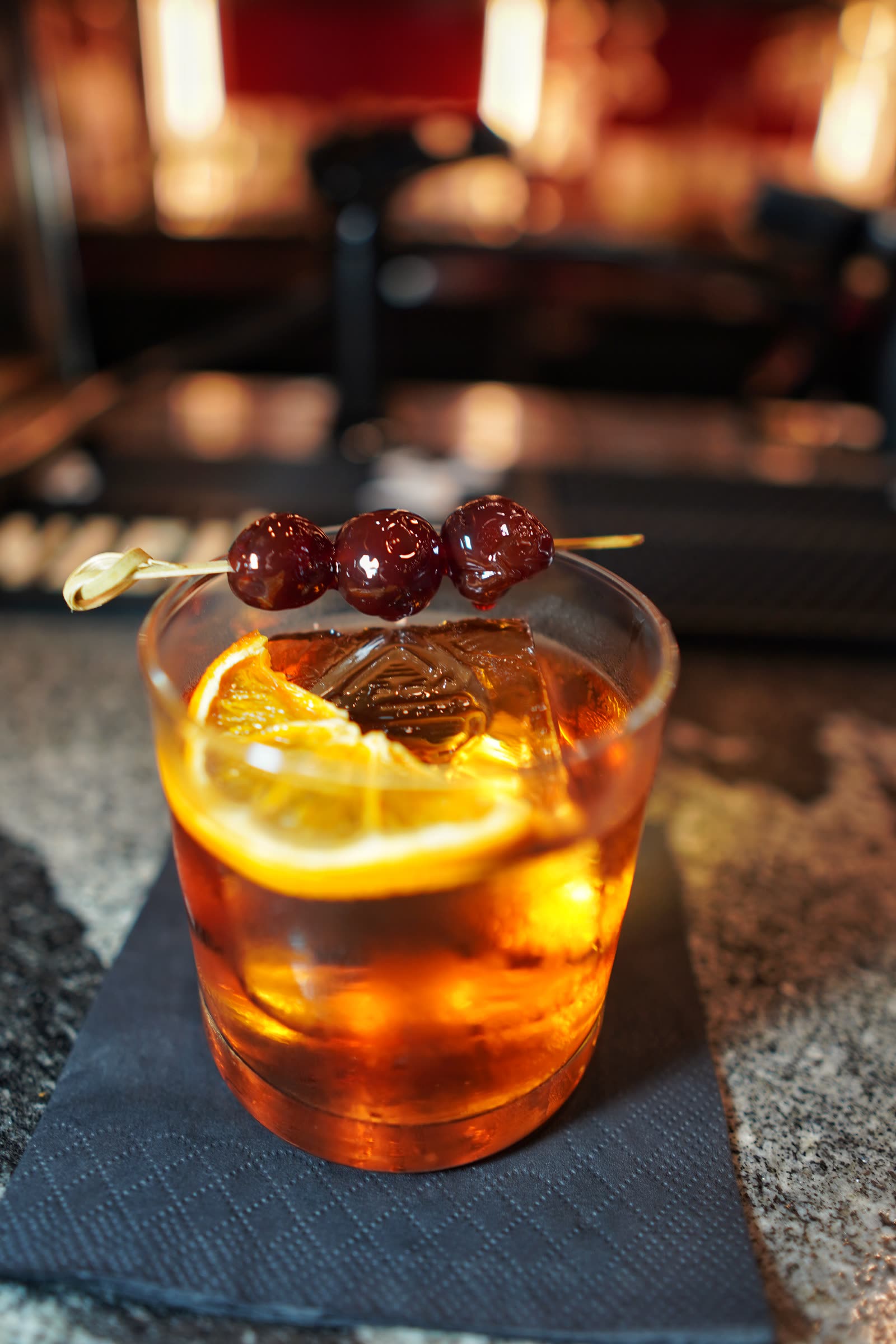 An old fashioned at Sabor Havana