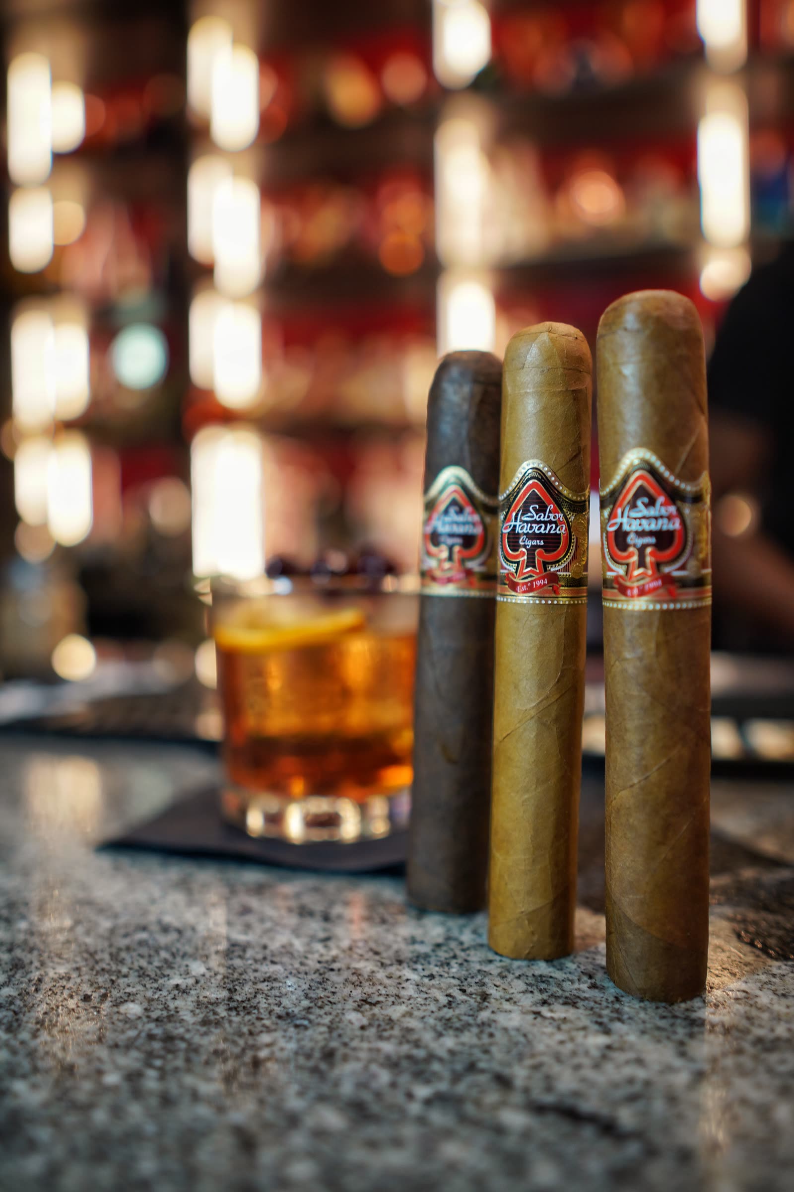 Sabor Havana cigars at the bar
