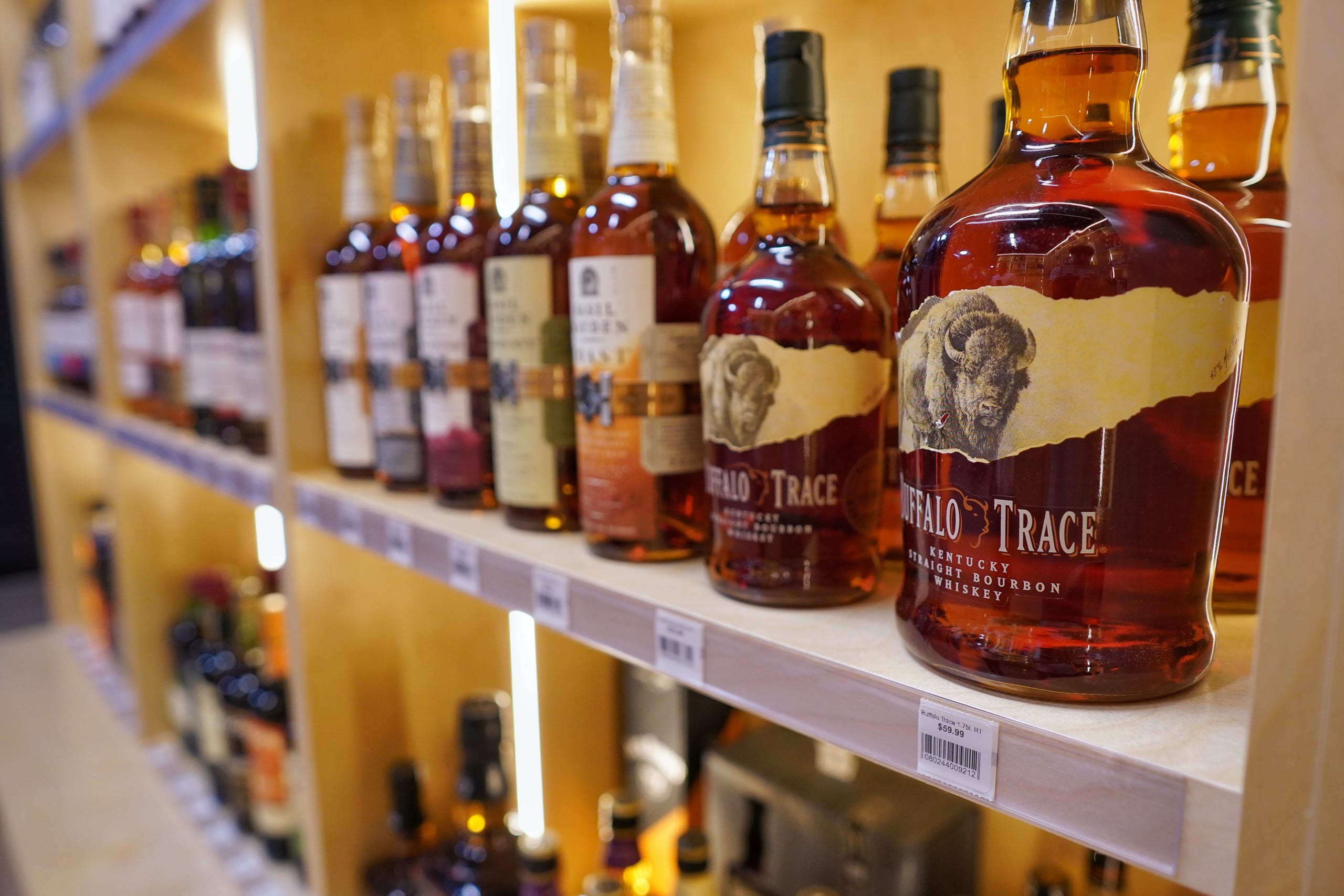 Buffalo Trace and bourbon selection at Sabor Havana Liquor Express in Doral
